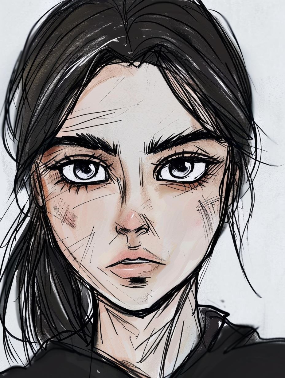 Ink and Wash Portrait Study - Image 3
