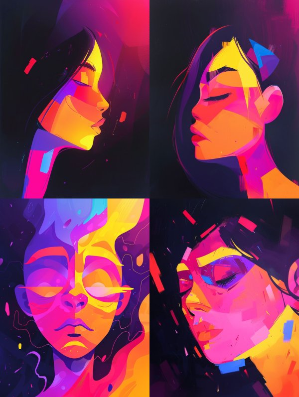 Neon Dreams in Vibrant Hue