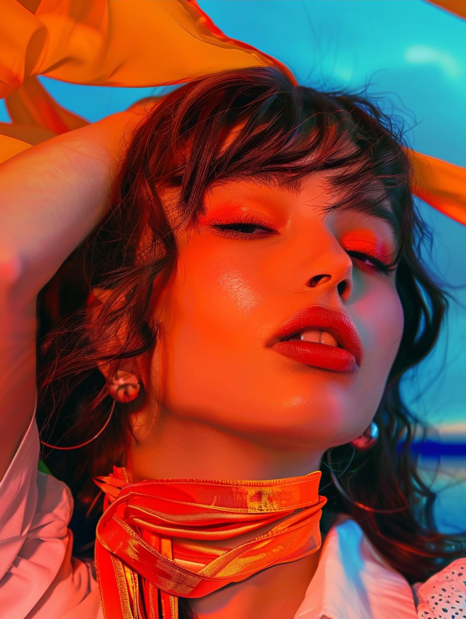 Neon Dreams Chromatic Portraiture - Image 3
