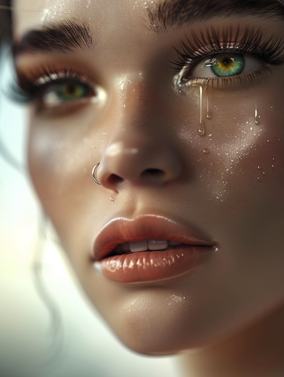 Ethereal Dewy Skin Portrait - Image 3