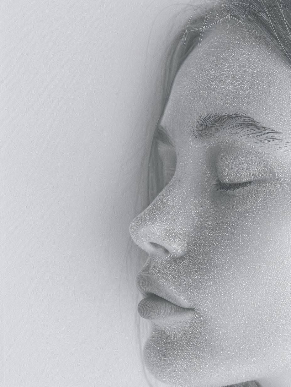 Ethereal Gaze Through Dandelion Silk - Image 2