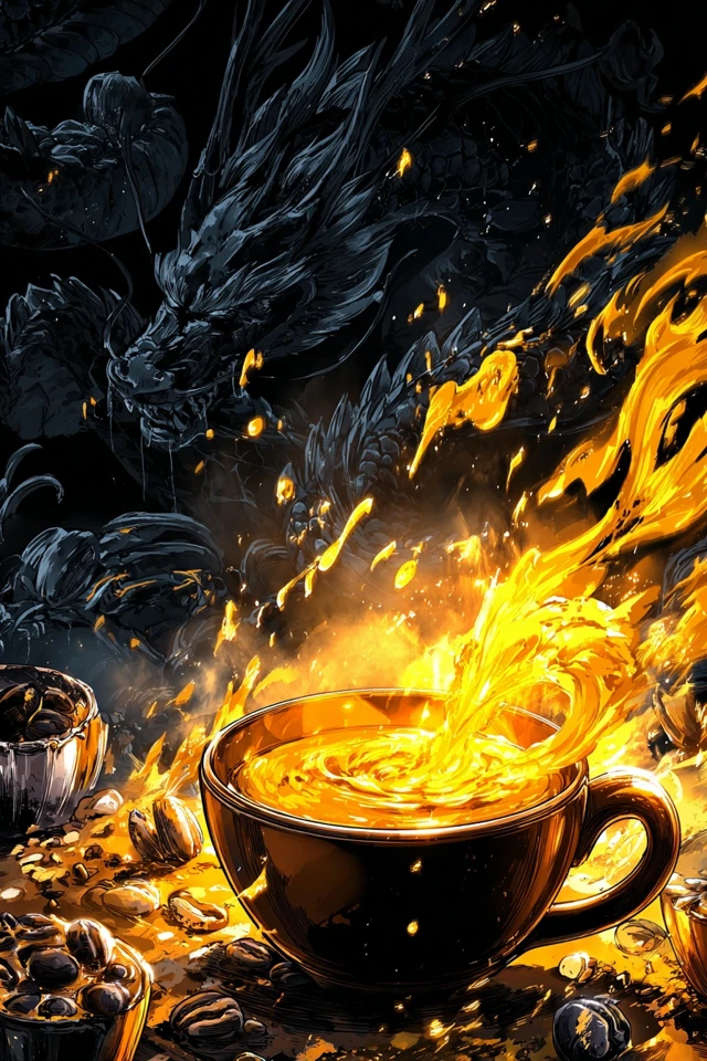 Golden Hues of Fantasy and Fire - Image 4
