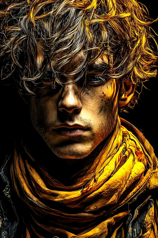 Golden Hues of Fantasy and Fire - Image 1