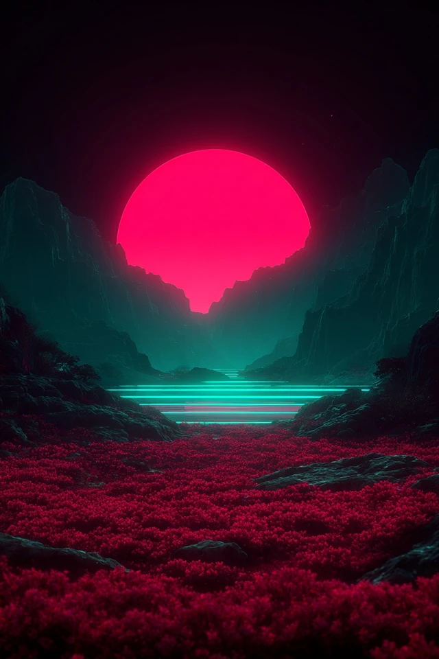 Neon Synthwave Dream - Image 2