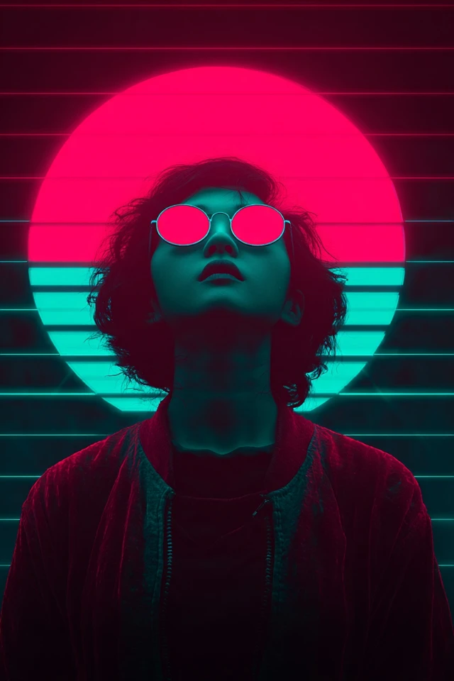 Neon Synthwave Dream - Image 1