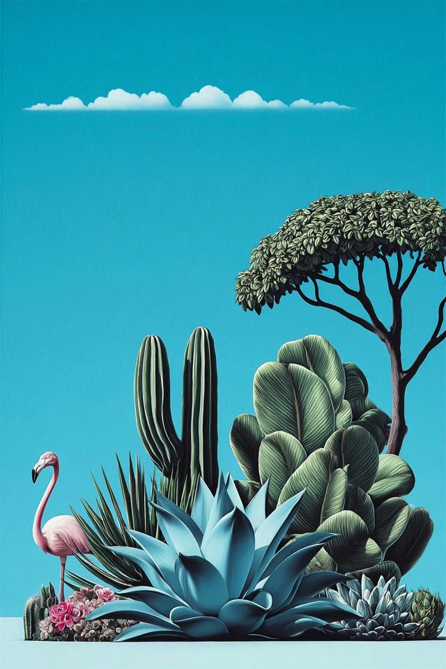 Azure Surrealist Elegance - Image 2