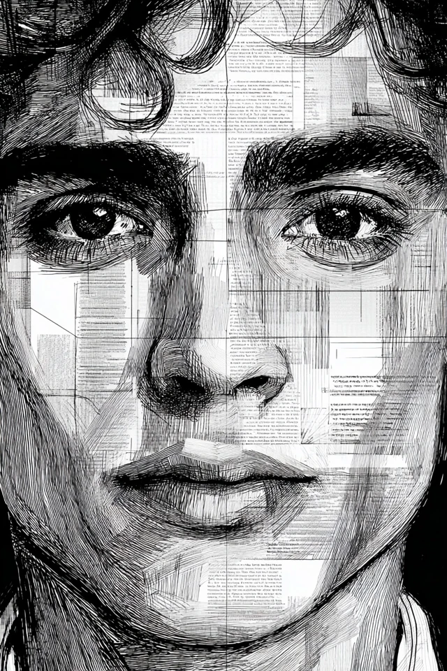 Literary Ink Portrait - Image 1