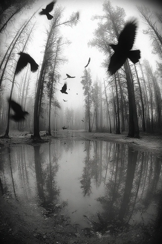 Haunting Monochrome Gaze - Image 2