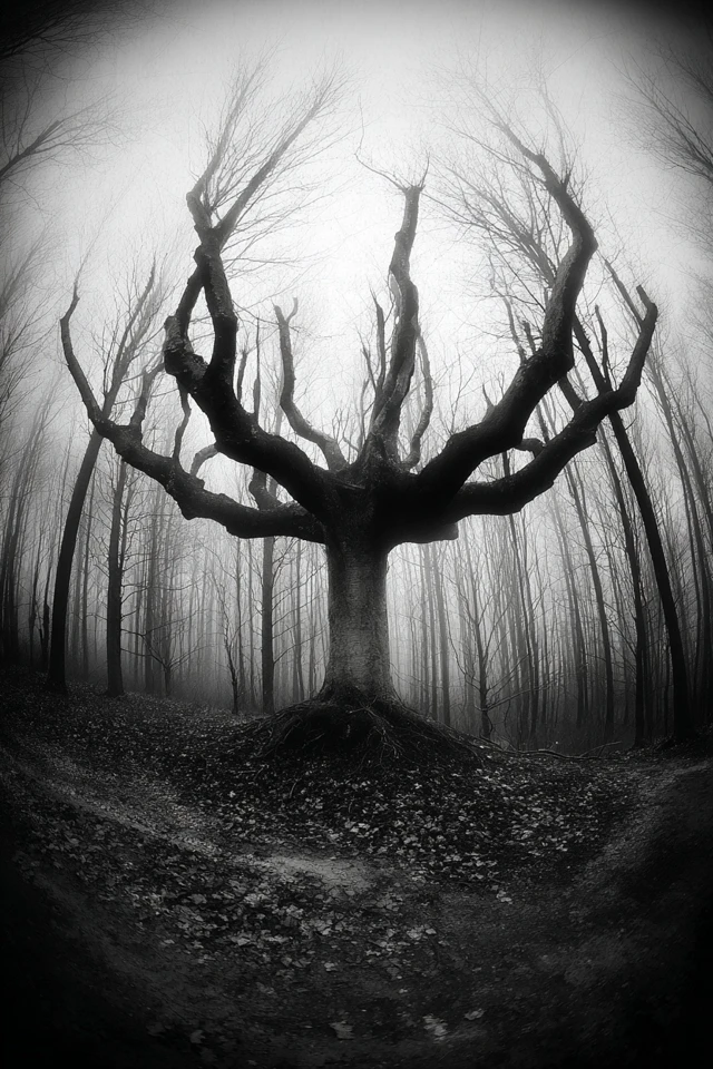 Haunting Monochrome Gaze - Image 5
