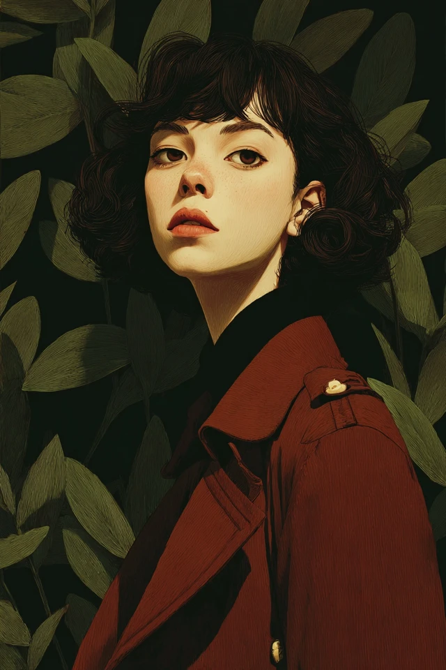 Autumnal Foliage Portrait