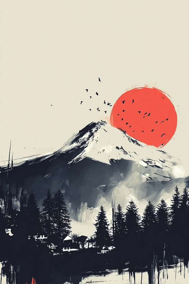 Zen Ink Silhouette - Image 2