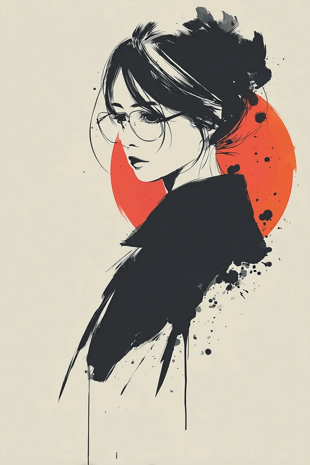 Zen Ink Silhouette - Image 1