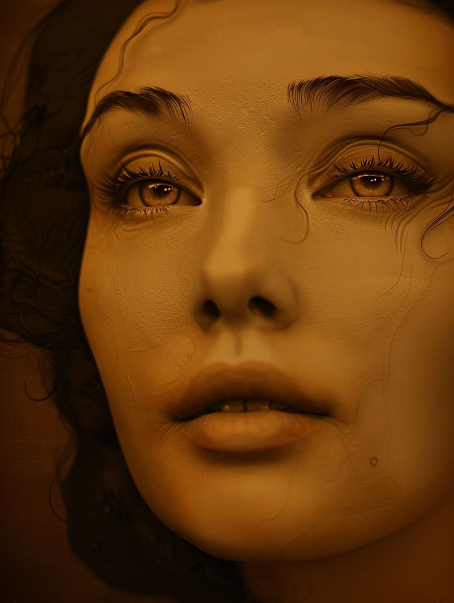 Cracked Porcelain Ethereal Portrait - Image 4