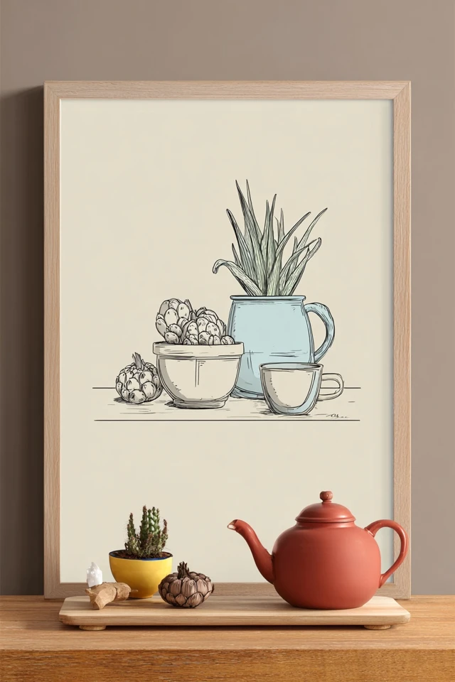 Elegant Lineage Portrait - Image 3