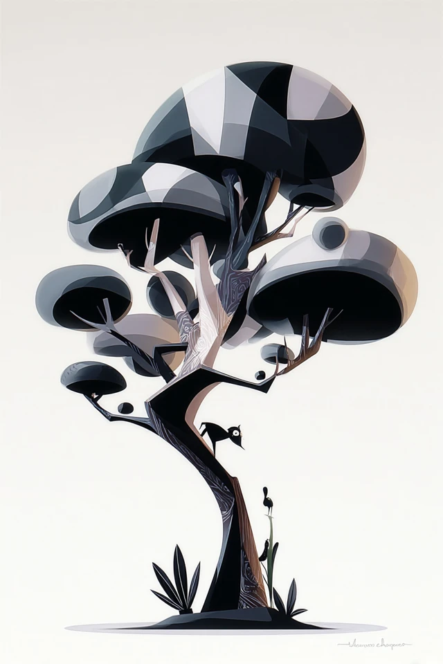 Angular Monochrome Elegance - Image 5