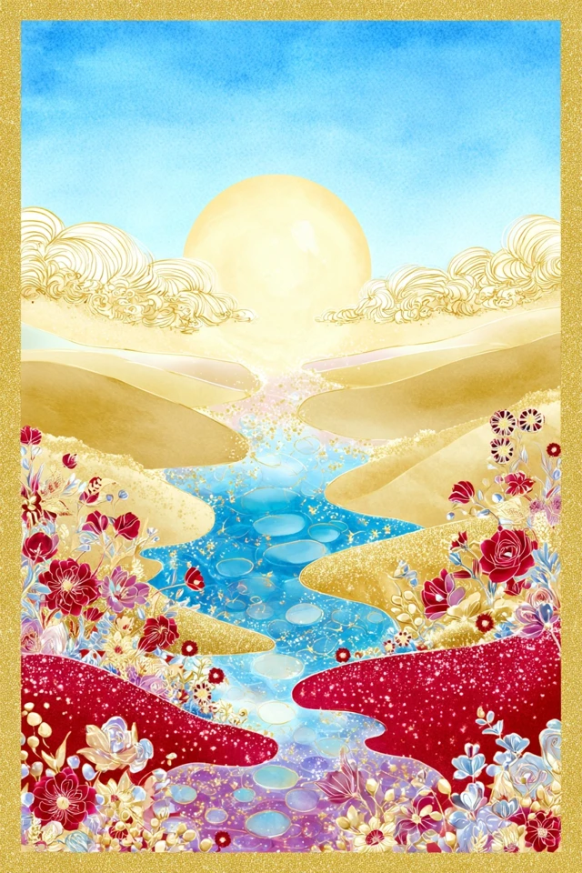 Golden Floral Elegance - Image 2
