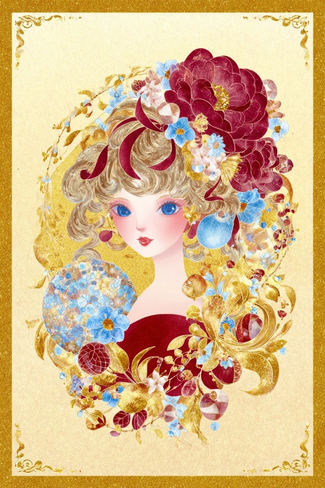 Golden Floral Elegance - Image 1