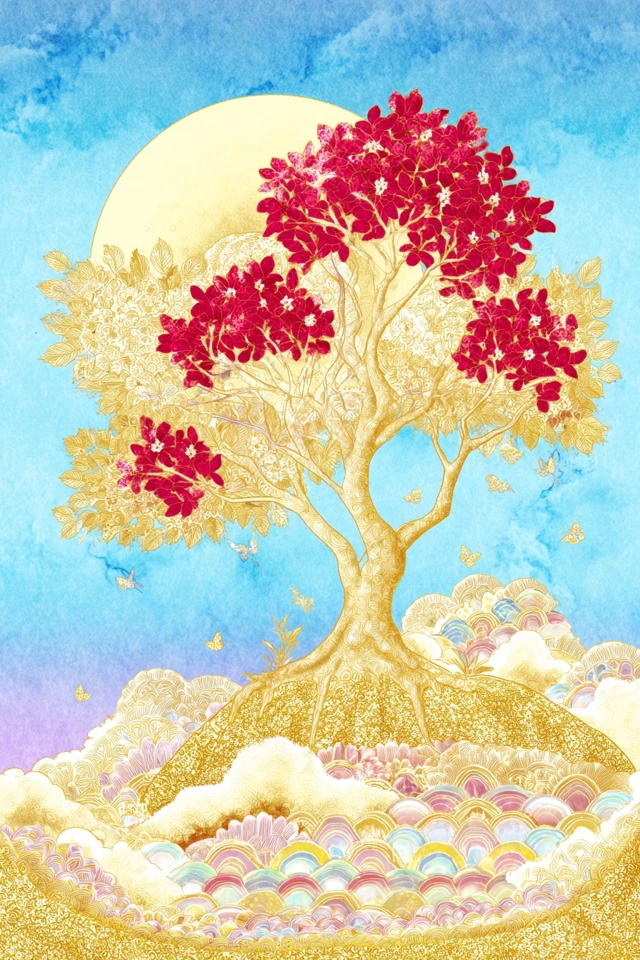 Golden Floral Elegance - Image 5