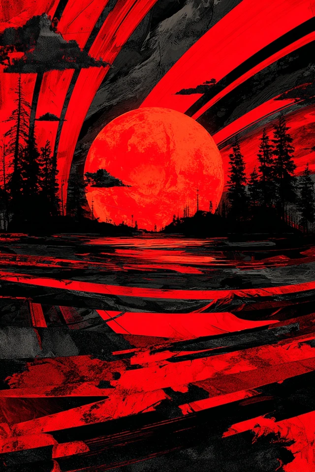 Crimson Chaos: A Surrealist Quadriptych - Image 2