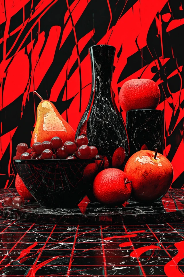 Crimson Chaos: A Surrealist Quadriptych - Image 3