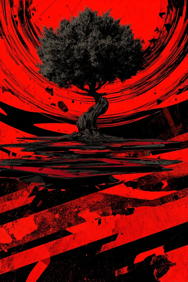 Crimson Chaos: A Surrealist Quadriptych - Image 5
