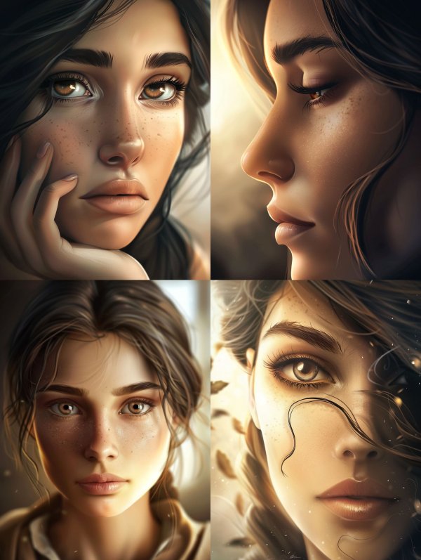 Ethereal Gazes: A Study of Digital Beauty