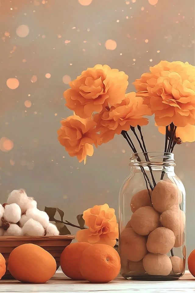 Warm Amber Aesthetics Collage - Image 3
