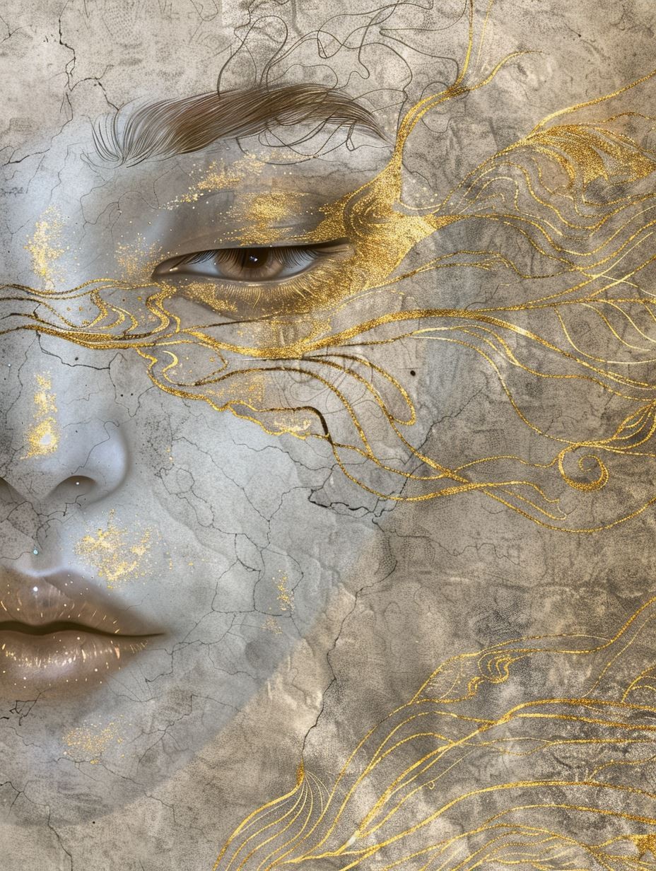 Gilded Fragments of Ancient Beauty - Image 3