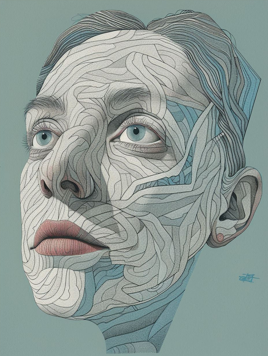 Surrealist Anatomical Portrait Studies - Image 4