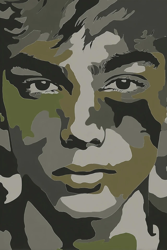 Olive Shadow Portrait - Image 1