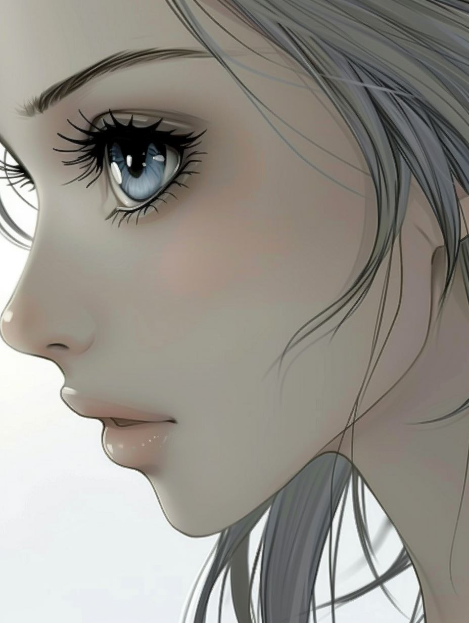 Ethereal Gaze: Digital Portrait Studies - Image 1