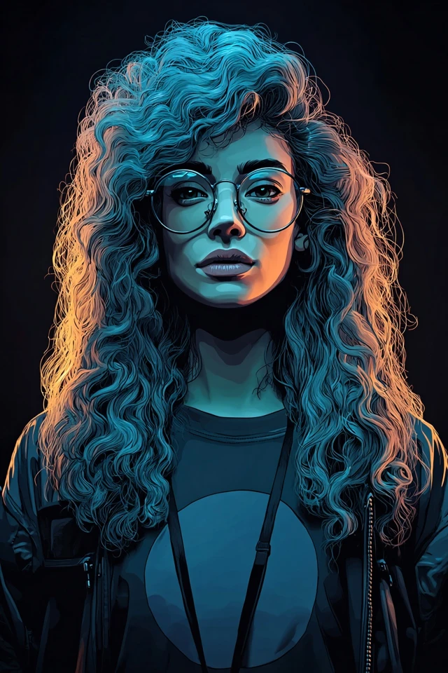 Neon Curl Nocturne