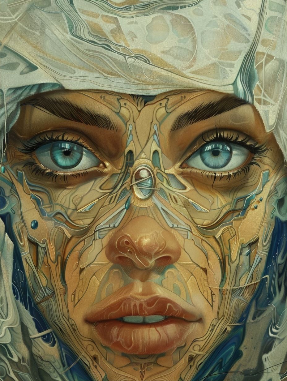 Cybernetic Soul in Golden Circuitry - Image 2