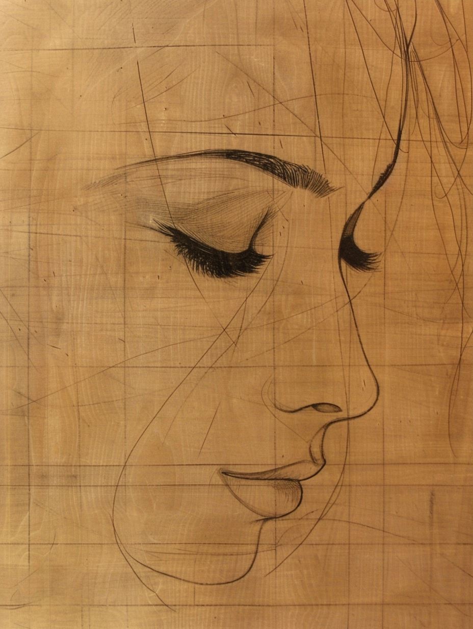 Architectural Portrait Sketch Study - Image 3