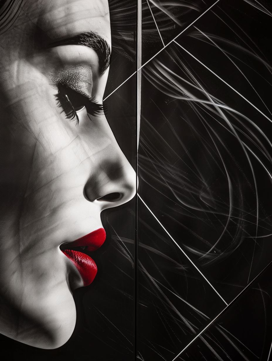 Crimson Elegance in Shadow - Image 2