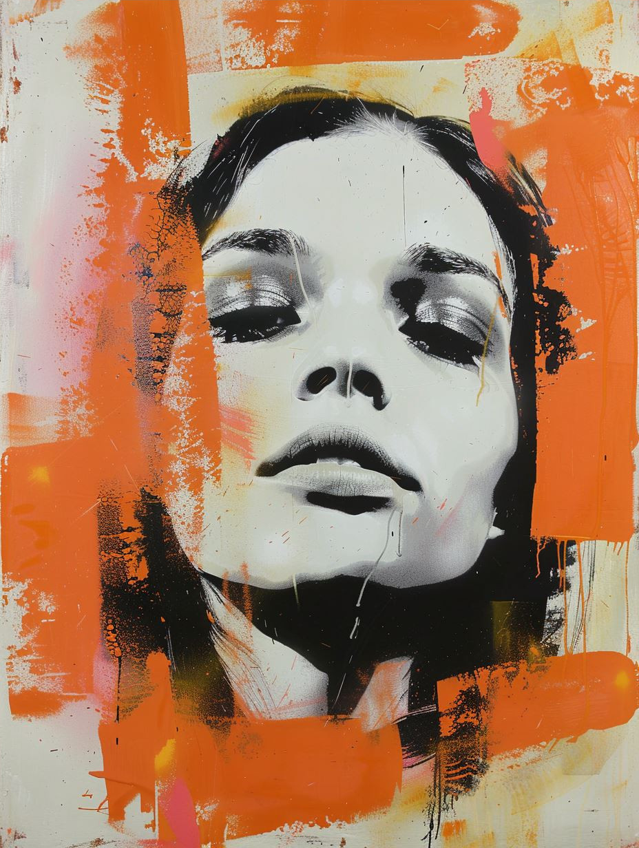 Neon Orange Urban Portrait - Image 4