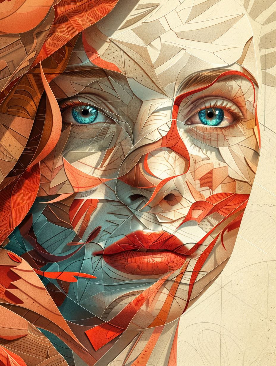 Fragmented Portraits of Sculpted Emotion - Image 1