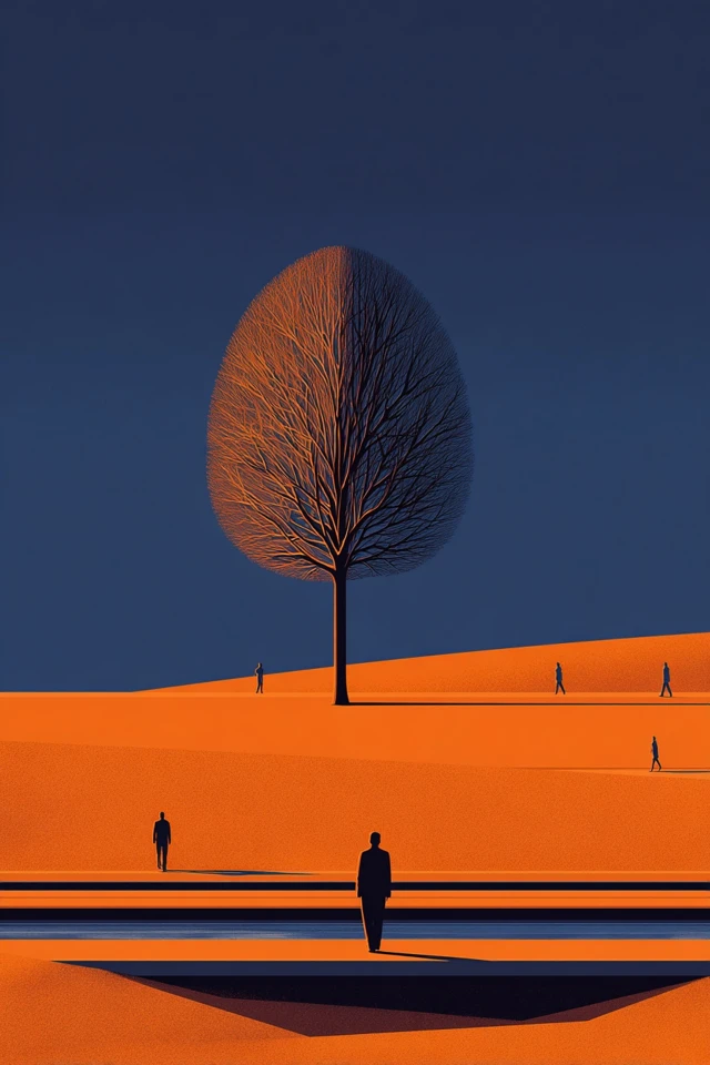 Neon Sunset Silhouette - Image 2