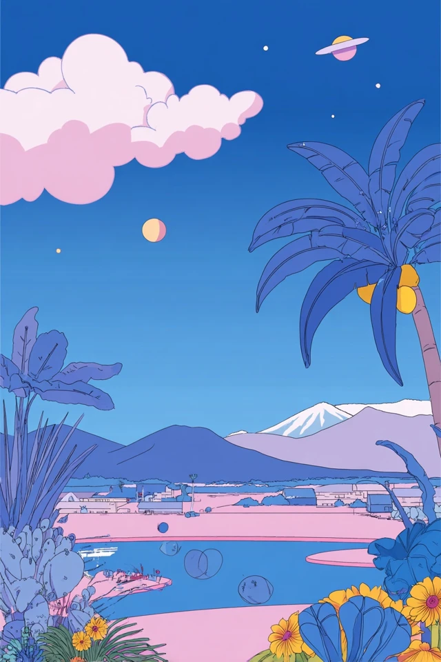 Neon Dreams: A Pastel Pop Collage - Image 2