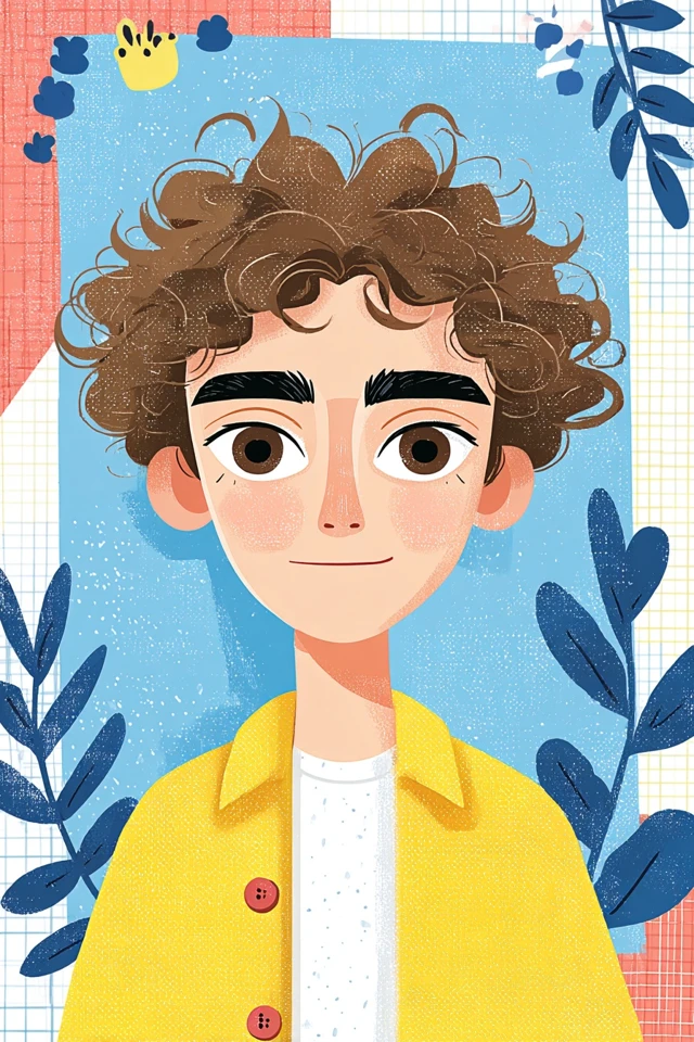 Sunny Textured Illustration - Image 1