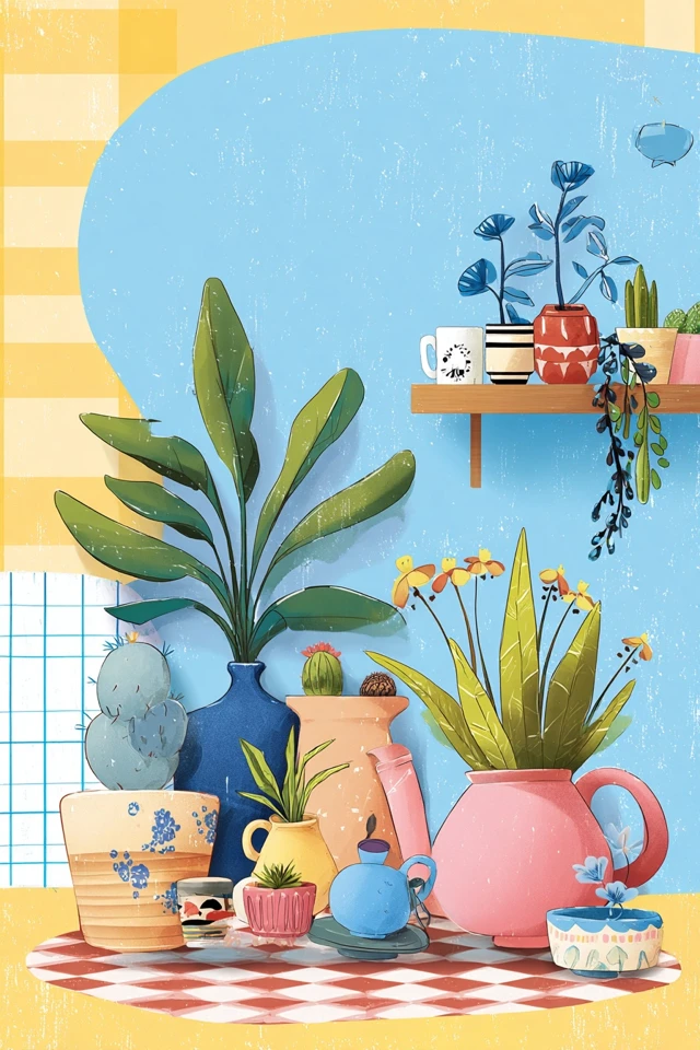 Sunny Textured Illustration - Image 3