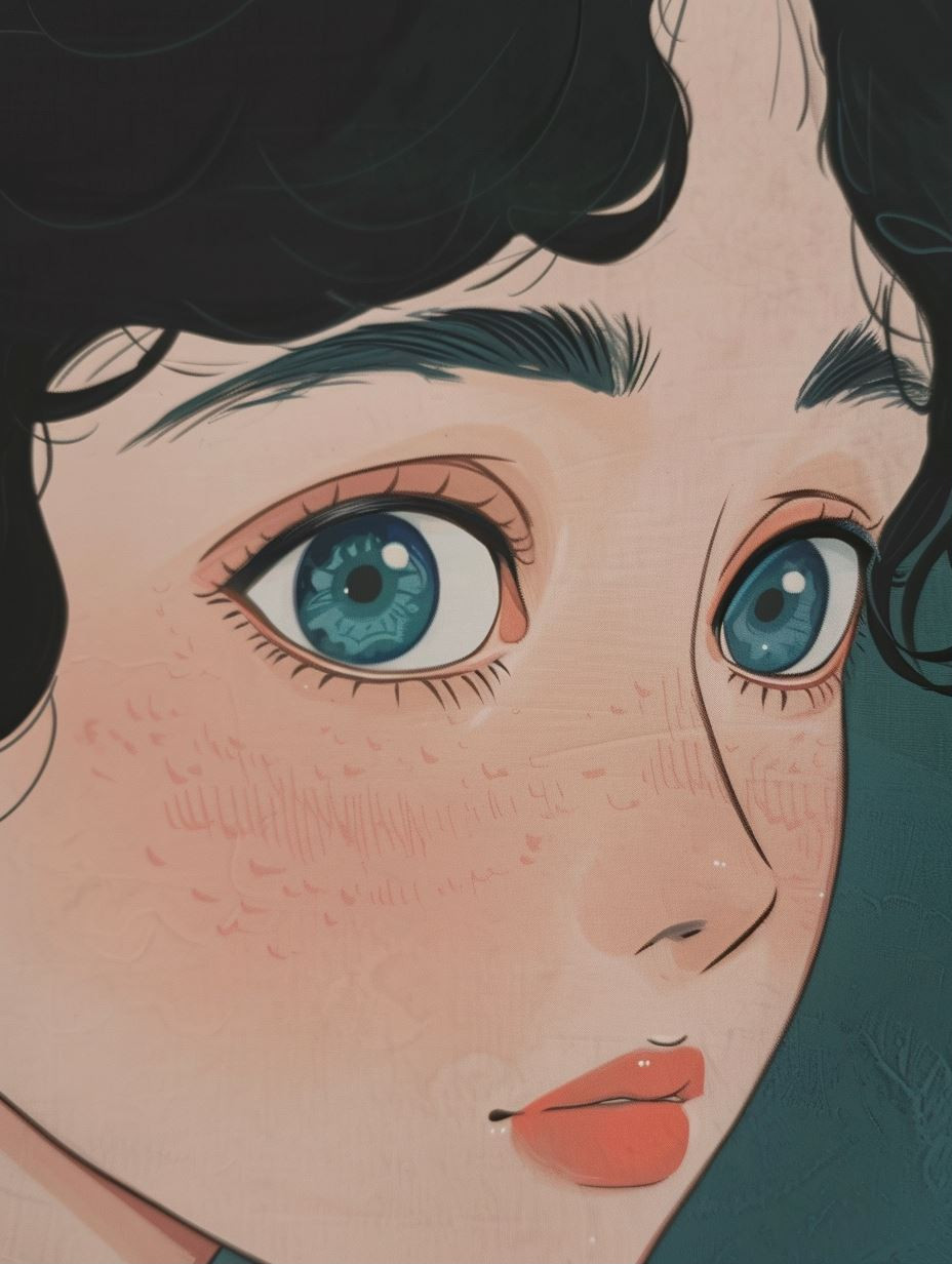Ethereal Gaze Illustration - Image 1
