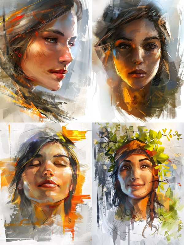 Whispers of the Soul: Digital Portraits