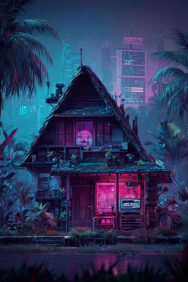 Neon Dreams of a Digital Eden - Image 6