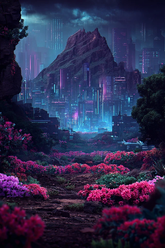 Neon Dreams of a Digital Eden - Image 2