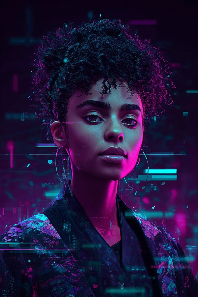 Neon Dreams of a Digital Eden - Image 1