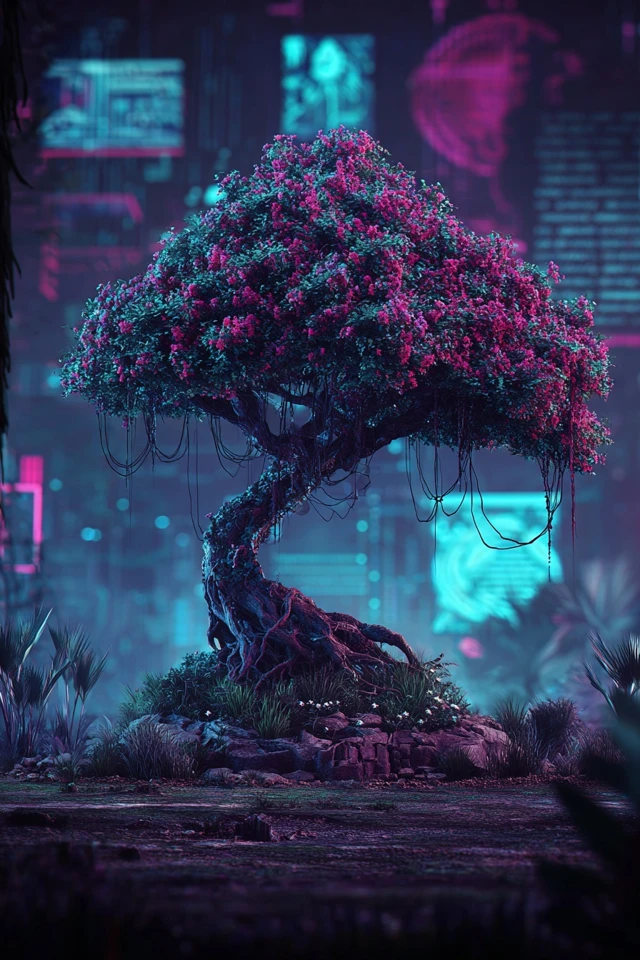 Neon Dreams of a Digital Eden - Image 5
