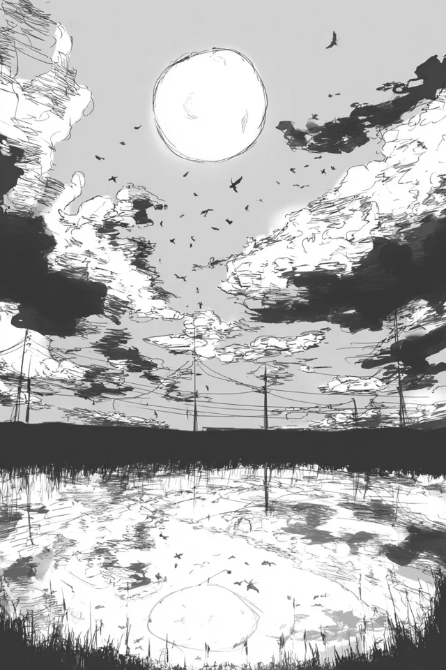 Melancholy Echoes in Monochrome - Image 2