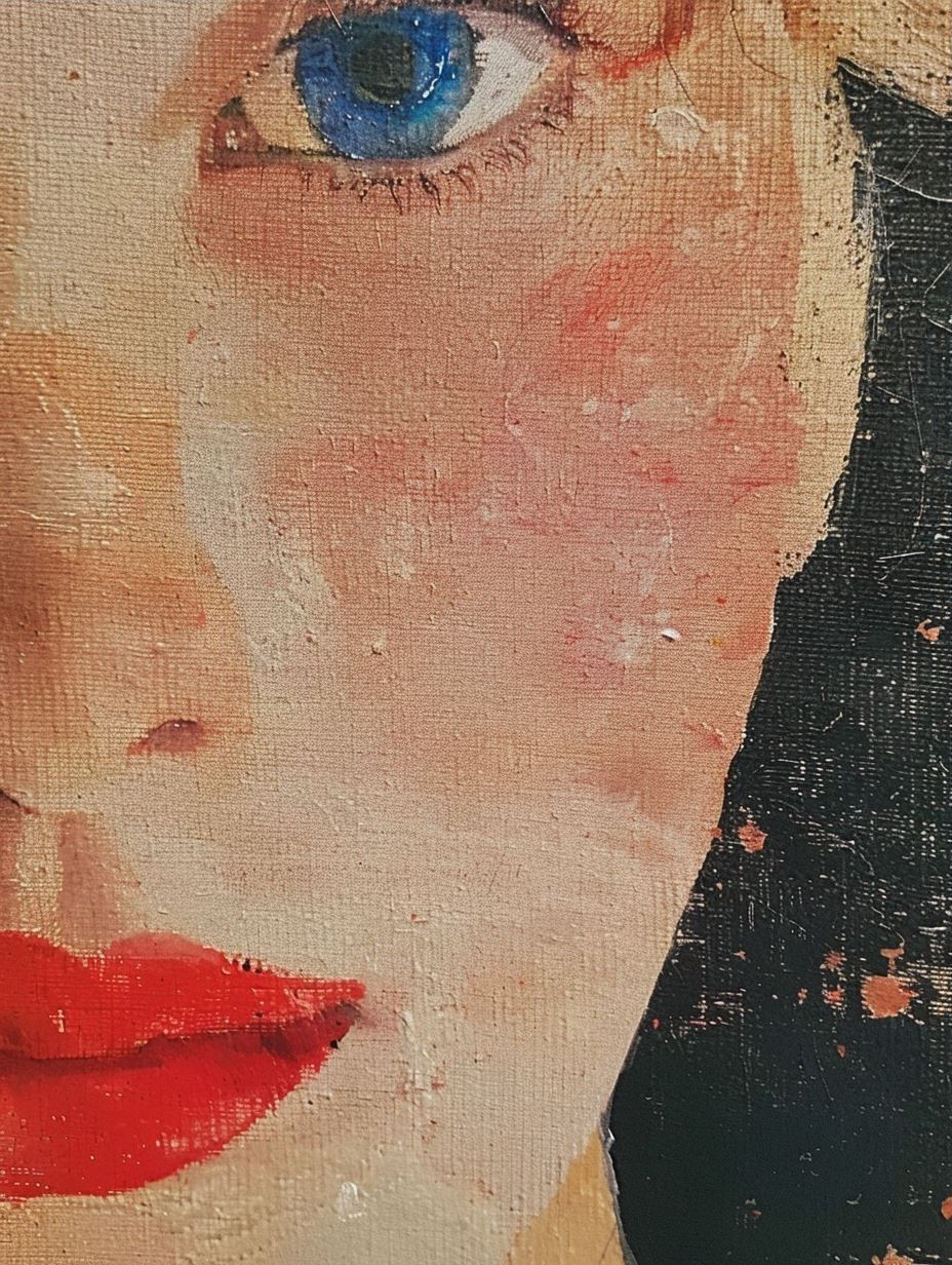 Textured Canvas Portrait Study - Image 3