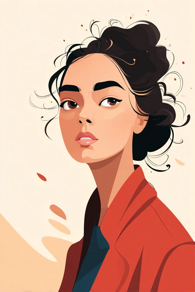 Modern Elegance Portrait - Image 1